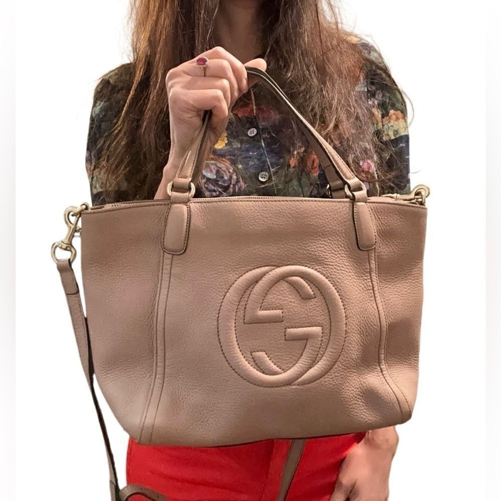 Gucci soho tote with strap